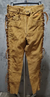Hein Gericke Leather Pants Women 27W 32L Motorcycle Biker Western Outdoor Ladies - Image 1 of 4