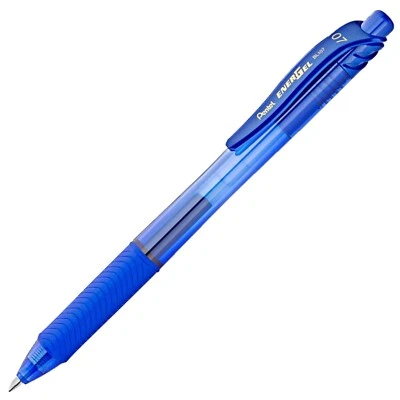 Canetas esferográficas retráteis de tinta gel Pentel BL-107 Energel-X – Pacote com 12 - Imagem 1 de 4