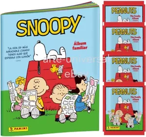 ÁLBUM + 4 Packs 20 Pegatinas CACAHUETES SNOOPY 75 ANIVERSARIO FAMILIA Panini Español - Imagen 1 de 10