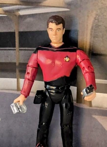 Star Trek Playmates Custom Figure William Riker Season 1 TNG Next Generation - Picture 1 of 3