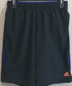 adidas Boys' 3-Stripe Shorts Size Youth S Black / Purple S0301 - Picture 1 of 2