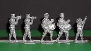Lot of 5 Lead Soldier Parade lot 2" WW1 ? ((3336A)) - Picture 1 of 6