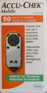 ACCU CHEK MOBILE CASSETTA, 50 TEST scad Dicembre 2025 + Fastclix 48 pungidito - Foto 1 di 2