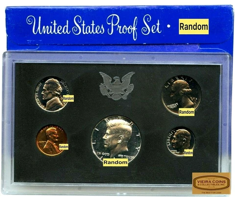 1969 U.S Proof Set with Original Blue Box, 50C 40% Silver   - #C69NQ Cover