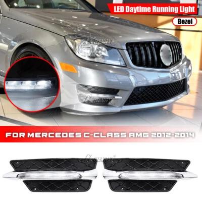 Tagfahrlicht Nebelscheinwerfer Links/Rechts für Mercedes-Benz C-Klasse W204 AMG - Bild 1 von 4