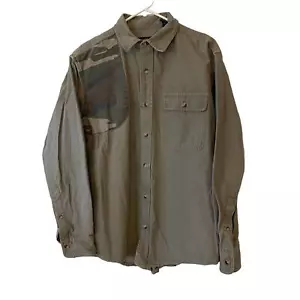 Red Head Camo Green Mens Sz M Button Up Sleeve Padded Shooting Hunting Field - Picture 1 of 13