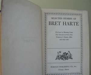 Rare Vintage, Selected Stories of Bret Harte, Puritan Publishing Co. - Picture 1 of 3