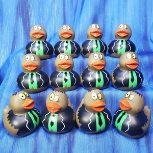 One Dozen 12 Brown Bleary Eyed Zombie Apocalypse Halloween Rubber Ducks NEW - Picture 1 of 2