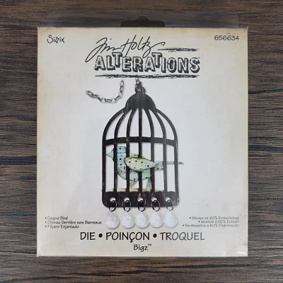 Ellison Tim Holtz Alternation 656634 "Caged Bird" Bigz Matrize für Sizzix Neu im Karton - Bild 1 von 2