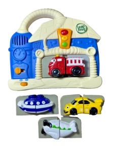 LeapFrog Fridge Wash And Go Magnetic Vehicle Set 2007 With 4 Vehicles Working - Picture 1 of 5