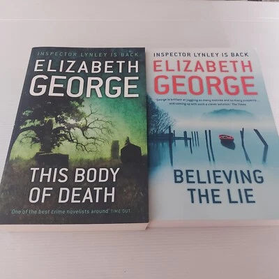 2 x Bulk Book Lot By Elizabeth George In Aust now ready to post Crime Mystery  - image 1 of 4