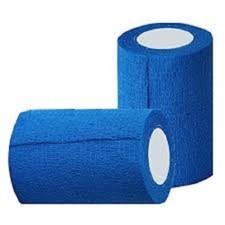 Cohesive Bandage Blue 7.5cm x 4.5M pack of 3