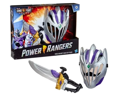 Power Rangers Dino Fury Void Knight Gear Up Pack New Hasbro Purple Costume Sword - Image 1 of 3