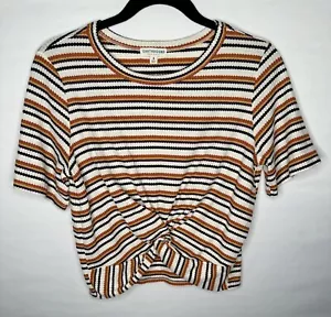 Camisa corta a rayas pequeña Earthbound para mujer - Imagen 1 de 6