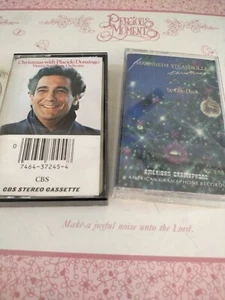 Placido Domingo and Mannheim Steamroller  Christmas Cassette Tape LOT x (2) - Picture 1 of 2
