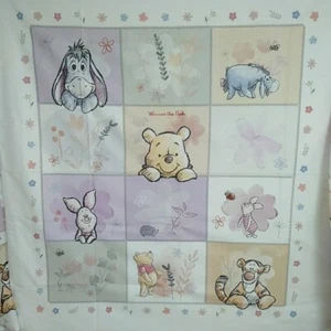 Winnie the Pooh Quilting Fabric Panel 95cm x 110cm Disney NEW Tigger Eeyore - Picture 1 of 6