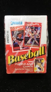 1990 Donruss Baseball Puzzle and Cards Box Set 36 Count  NEW FACTORY SEALED - Picture 1 of 8