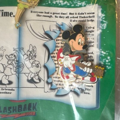 Disney DLR Cast Exclusive Flashback Performance Mickey & Tinker Bell LE Pin - Image 1 of 3