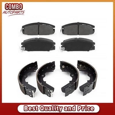 Pastillas de freno delanteras y traseras de cerámica y zapatas de tambor para Chevrolet LUV 1997-2005 Foto 1 de 4