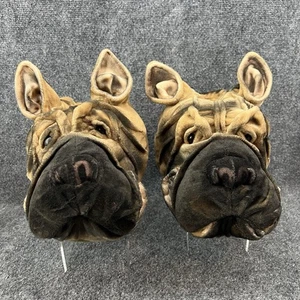 Shar Pei Mastiff Dogge Hund Plüsch Hausschuhe Herren 9-10 Slipper Hausschuhe - Bild 1 von 13