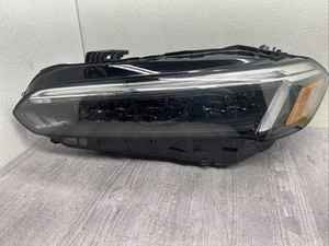 2022 2023 2024 HONDA CIVIC HEADLIGHT LH DRIVER SIDE LED BLACK BEZEL OEM❗️M.tab - Picture 1 of 18
