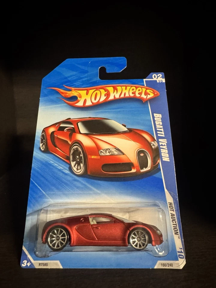 2010 HOT WHEELS BUGATTI VEYRON SATIN RED WALMART EXCLUSIVE 160/240 - Image 1 of 1