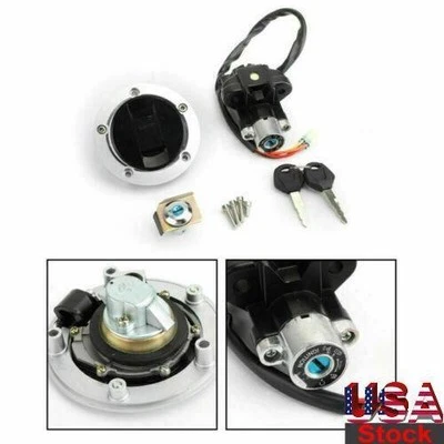 Ignition Switch Fuel Gas Cap Lock Key Fit Suzuki SV650 S/A SFV650/SV1000/S 03-15 Foto 1 de 4