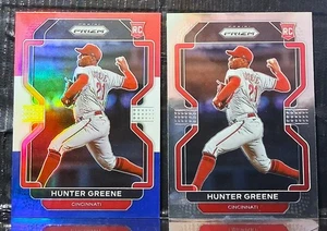#88 Hunter Greene 2022 Panini Prizm rojo, blanco y azul Prizm - Imagen 1 de 2