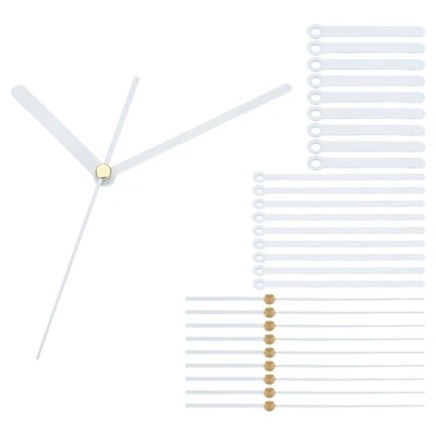 Juego de 10 manecillas de reloj de repuesto mecanismo movimiento aluminio pared blanco A04 Foto 1 de 4