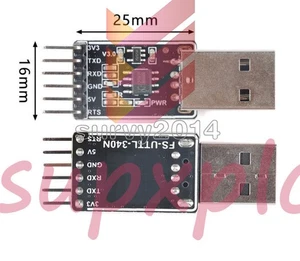 USB to TTL Serial Port Module CH340N 5V to 3.3V Converter Adapter Board - Picture 1 of 4