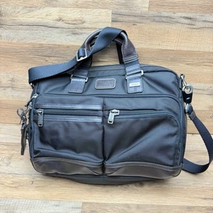Tumi Alpha Bravo Andersen Slim Commuter Briefcase Black 14.5 inch - Picture 1 of 11