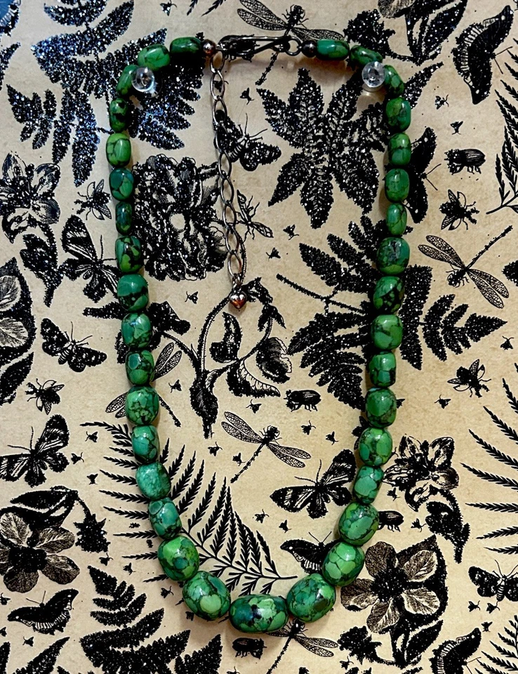 "Collar Jay King Mine Finds DTR verde turquesa con cuentas, 925, 18-21""" Foto 1 de 1