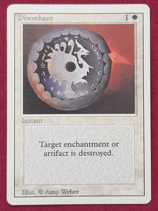 Magic The Gathering REVISED EDITION DISENCHANT white card MTG - Picture 1 of 2