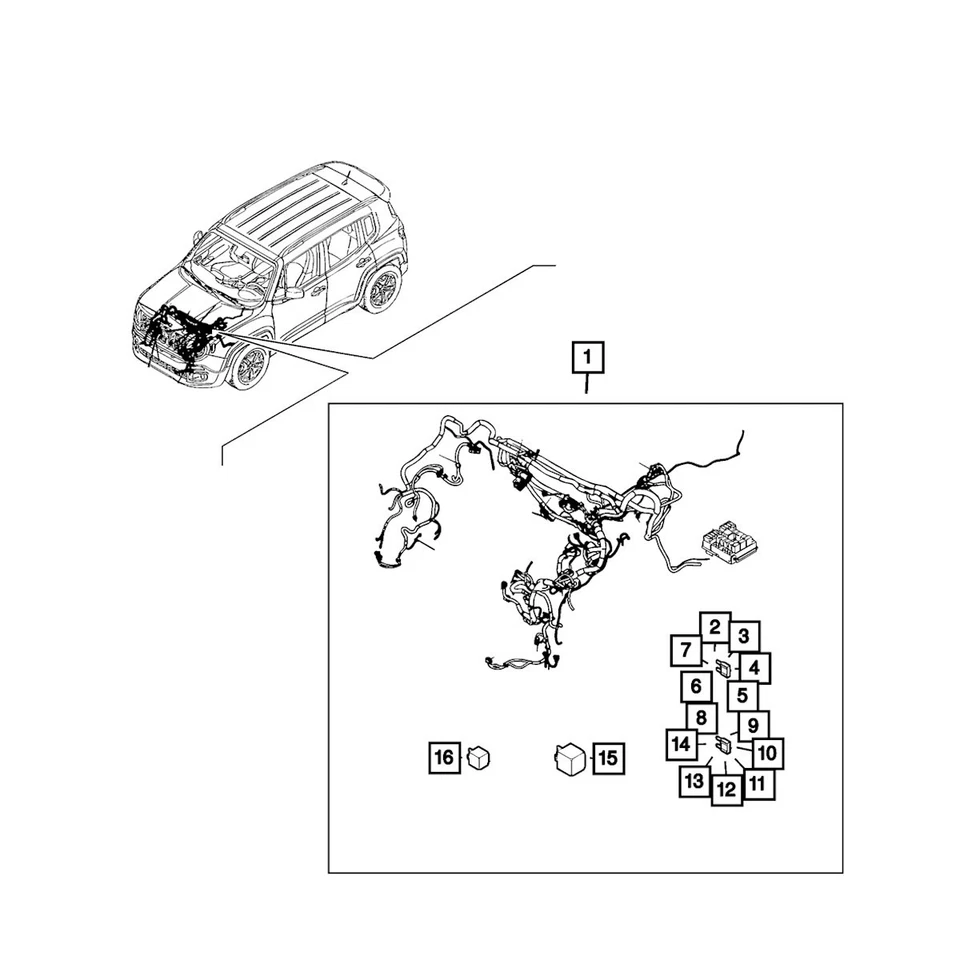 Предохранитель 68096897AA Mopar для Ram ProMaster 3500 2500 City Jeep Renegade Fiat 500L - Изображение 1 из 1