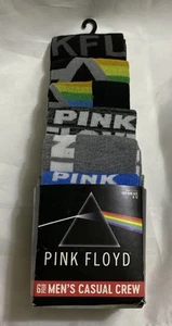 6 New Pair Of Men’s Socks Shoe Size 8-12: Themed Pink Floyd - Picture 1 of 9