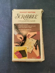 Vintage Scrabble Travel Crossword Game Pocket Ed 1978 #27 In Original Box {C} - Picture 1 of 11