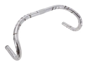 Nitto B123 Track Bike CrMo Drop Handlebar 25.4 x 42cm Silver NJS Road Cycling - Picture 1 of 8