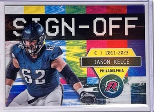 🎬 🍿2024 Topps Resurgence Jason Kelce Sign Off SP #SO-9 Case Hit ⚡️💥 - Picture 1 of 2