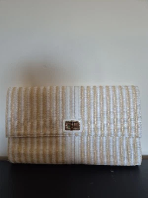 Beige & White  Purse Bag *NEW* - image 1 of 2