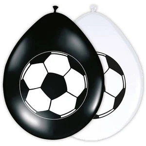 8 x Luftballons Fußball, schwarz/weiß, Dekoration, Geburtstag, Ballons, F 161 - Bild 1 von 1