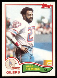 1982 Topps Football #106 Greg Stemrick Houston Oilers