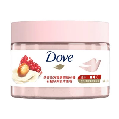 [DOVE] Pomegranate and Shea Butter Exfoliating Body Scrub Polish 298ml NEW - Image 1 of 4