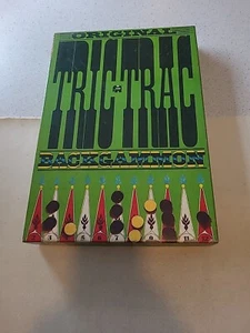Tric Trac Backgammon Jumbo Holz Ausgabe Rar Selten Spielzeug Spiele Brettspiel - Bild 1 von 3