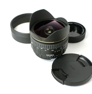 Excellent+++ Sigma EXDG 15mm f2.8 Fisheye lens with Hood and Caps Nikon Mount - Picture 1 of 9