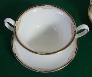 Wedgwood Cavendish Cream Soup Bowl And Saucer - Picture 1 of 5