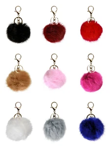 trendfuxx - Fellbommel Anhänger - Pelzbommel für Handtasche, Schlüsselanhänger