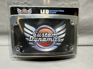 Custom Dynamics LED License Plate Frame Chrome for Harley-Davidson TF05-BCM-C - Picture 1 of 6