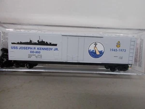 MICROTRAINS~#03800404-USS J.P. KENNEDY, JR. NAVY #4-50' BOXCAR #850~ N-SCALE - Picture 1 of 4
