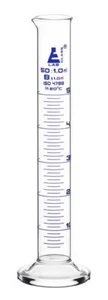 Eisco 50ml Measuring Cylinder Borosilicate Glass 3.3 Labaoratory Glassware 50 ml - Picture 1 of 3