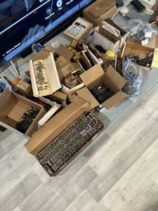 VINTAGE NOS RESISTORS, RELAYS,  AND OTHER COMPONENTS  1/2 pound bag  Untested - Picture 1 of 24